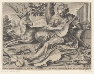 Høringen (Auditus) De fem sanser (serietitel) af Cornelis Cort