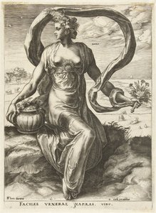 Napaea Gudinder og nymfer (serietitel) af Cornelis Cort