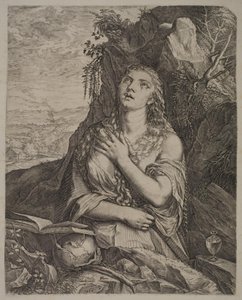 angrende Sankt Maria Magdalena af Cornelis Cort