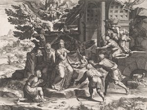 Hyrdernes tilbedelse, 1569. af Cornelis Cort