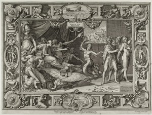 Calumny of Apelles af Cornelis Cort