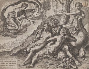 Dydens udødelige belønninger, 1564. af Cornelis Cort
