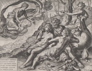 Dydens udødelige belønninger, 1564. af Cornelis Cort