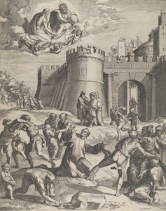 Sankt Stefans martyrium, 1576. af Cornelis Cort