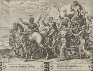 Misundelsens triumf, fra The Cycle of the Vicissitudes of Human Affairs, plade 4, 1564. af Cornelis Cort