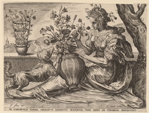 Lugtende af Cornelis Cort after Frans Floris I