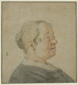 Buste af en kvinde, vendt til højre i profil af Cornelis Dusart (possibly)