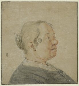Buste af en kvinde, profil til højre af Cornelis Dusart