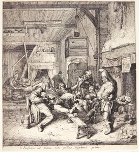 Violinspiller i en krostue af Cornelis Dusart