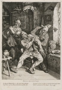Helbreder, blad 2 af en serie med tre genrefremstillinger af Cornelis Dusart