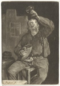 smilende drikker af Cornelis Dusart