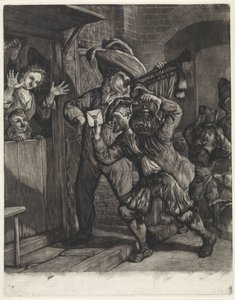 Lotteri i Grootebroek, 1694 af Cornelis Dusart