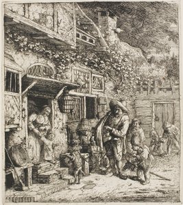 Den dansende hund af Cornelis Dusart