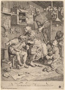 Den glade skomager af Cornelis Dusart