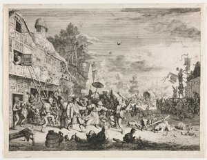 Landsbymesse af Cornelis Dusart
