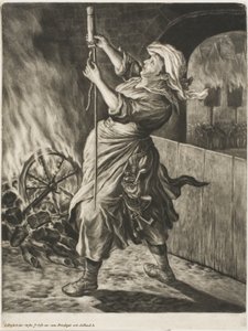 Woman Lighting a Rocket, også kaldet Peace Gets Me Going, fra Communia Gaudia (The Wide-Spread Juice at the Siege of Namur) af Cornelis Dusart