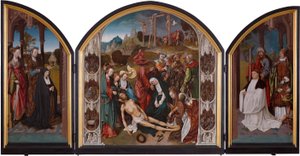 Triptykon med Kristi klagesang af Cornelis Engebrechtsz.