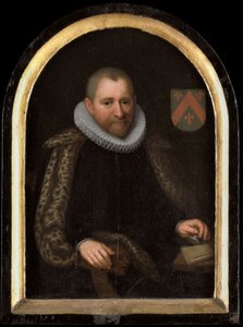 Portræt af Gerrit Willemsz van Schoterbosch, ca. 1620 (olie på panel) af Cornelis Engelsz