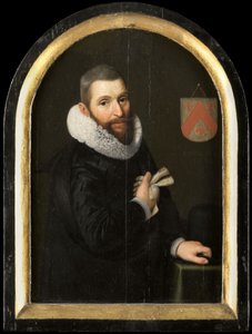 Portræt af Johan Gerritsz van Schoterbosch, ca. 1620 (olie på panel) af Cornelis Engelsz