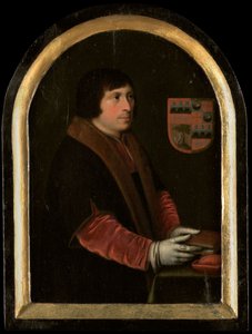 Portræt af Pieter Salina, ca. 1620 (olie på panel) af Cornelis Engelsz