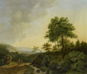 Udsigt i Harzen af Cornelis François Roos
