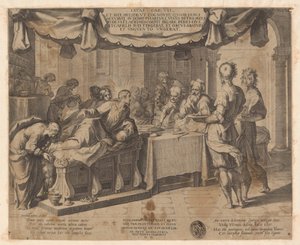 Kristus gæst hos farisæeren Simon af Cornelis Galle (I)