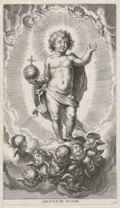 Kristusbarn med kugle af Cornelis Galle (I)
