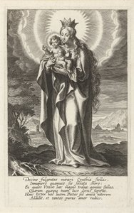 Kronet Maria med Barn af Cornelis Galle (I)