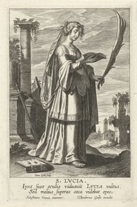 H. Lucy Mirror of the Illustrious Virgins (serietitel) af Cornelis Galle (I)