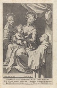 Maria med barn og Sankt Bernhard af Siena og Sankt Gerardus