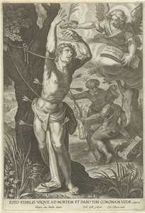 Sankt Sebastians martyrium af Cornelis Galle (I)