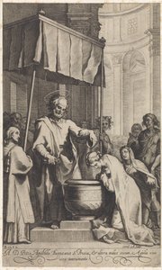 Peter døber den hellige Prisca af Rom