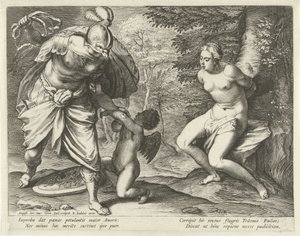 Venus bundet til et træ og Amor straffet af Minerva
