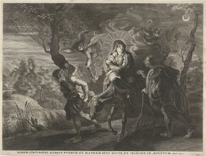 Flyvning til Egypten af Cornelis Galle (I)