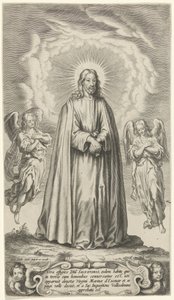 Kristus med to engle af Cornelis Galle (II)