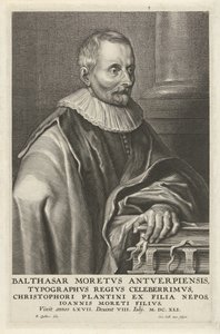 Portræt af Balthasar Moretus af Cornelis Galle (II)