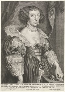 Portræt af Henriëtte van Lorraine