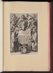 Titelblad for Balthasar Cordier, Chain of Sixty Qvinqve Graecorvm Patrvm i S. Lvcam...