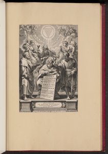 Titelside til Balthasar Cordiers "Works of St. Dionysius the Areopagite, I"