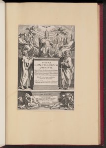 Titelside for F. Longo a Coriolanos "Svmma Conciliorvm Omnivm" af Cornelis Galle I after Sir Peter Paul Rubens