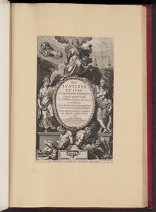 Titelside for Leonard Lessius, De Ivstitia et Ivre af Cornelis Galle I after Sir Peter Paul Rubens