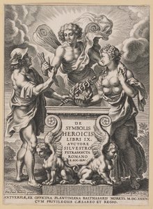 Titelside for Silvester Pietrasanta, om heltemodige symboler