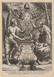 Titelside for Stephanus Simonini, Urban Forests af Cornelis Galle I after Sir Peter Paul Rubens