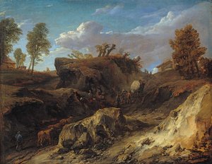 Den hule vej, ca. 1700.