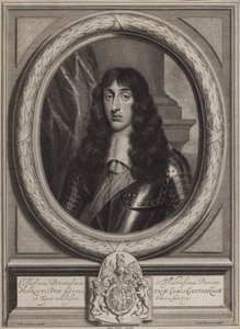 Henry Stuart, hertug af Gloucester, yngste søn af kong Charles I (gravering) af Cornelis II Van Dalen