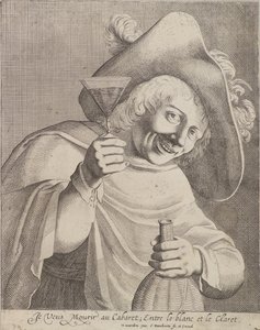 Mand med et glas af Cornelis I Danckerts