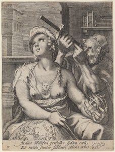Astronomi af Cornelis Jacobsz Drebbel, after Hendrik Goltzius