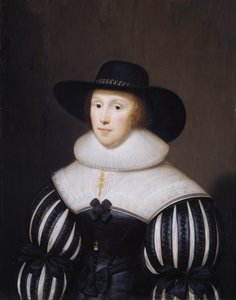 Portræt af Grace Bradbourne, hustru til Thomas Holte, 1627-1700.