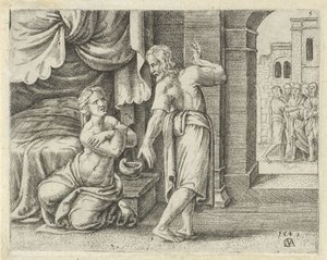 Samsons kone beder ham om at afsløre løsningen på gåden History of Samson (serietitel)