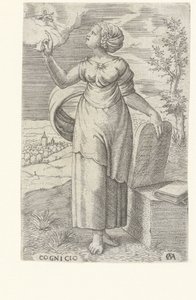 Visdom Cognicio (titel på objekt) Dyderne (serietitel) af Cornelis Massijs